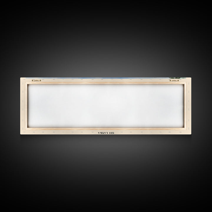 Koggala, Sri Lanka Watercolor Beach Print, Vacation Gift, Sri Lanka Wall Art, Framed Canvas Print, Framed Beach Painting