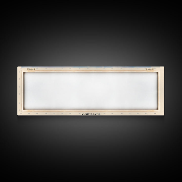 Long Bay, Saint-Martin Watercolor Print, Vacation Gift, Saint-Martin Wall Art, Beach Painting, Beach Decor, Large Wall Art, Wood Frame Art