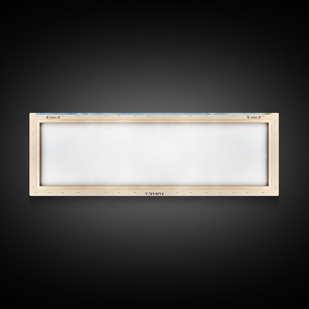 Mammee Bay Beach, Jamaica Watercolor Beach Print, Vacation Gift, Jamaica Wall Art, Framed Canvas Print, Framed Beach Painting