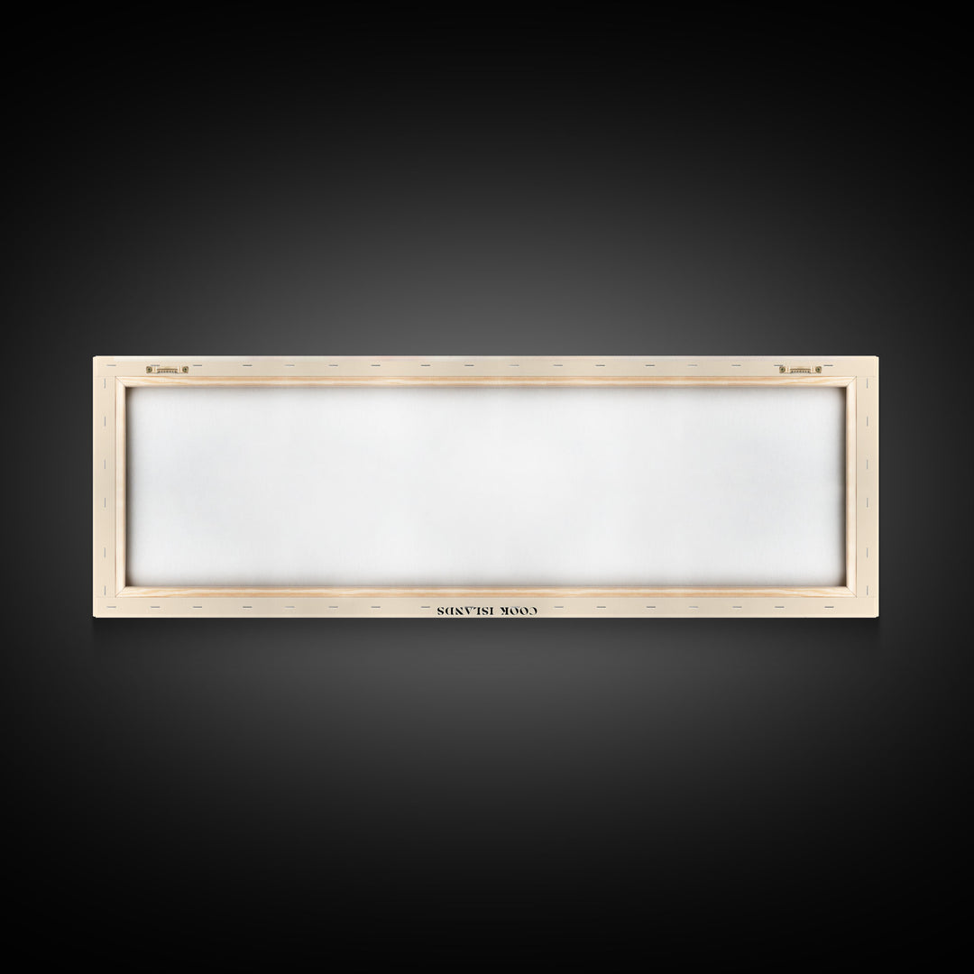 Mangaia, Cook Islands Watercolor Print, Vacation Gift, Cook Islands Wall Art, Beach Painting, Beach Decor, Large Wall Art, Wood Frame Art