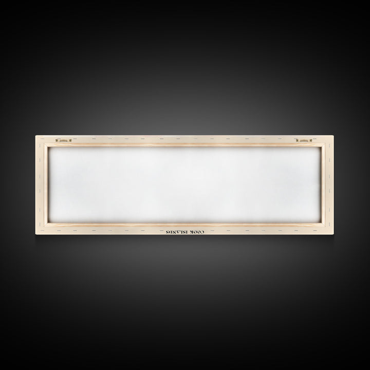 Mangaia, Cook Islands Watercolor Print, Vacation Gift, Cook Islands Wall Art, Beach Painting, Beach Decor, Large Wall Art, Wood Frame Art