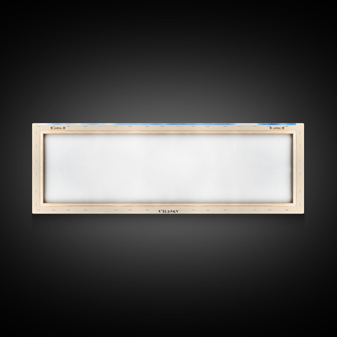 Meads Bay, Anguila Watercolor Beach Print, Vacation Gift, Anguila Wall Art, Framed Canvas Print, Framed Beach Painting