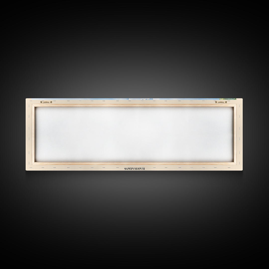 Mullins Beach, Barbados Watercolor Beach Print, Vacation Gift, Barbados Wall Art, Framed Canvas Print, Framed Beach Painting