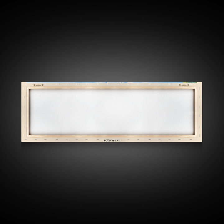 Mullins Beach, Barbados Watercolor Beach Print, Vacation Gift, Barbados Wall Art, Framed Canvas Print, Framed Beach Painting