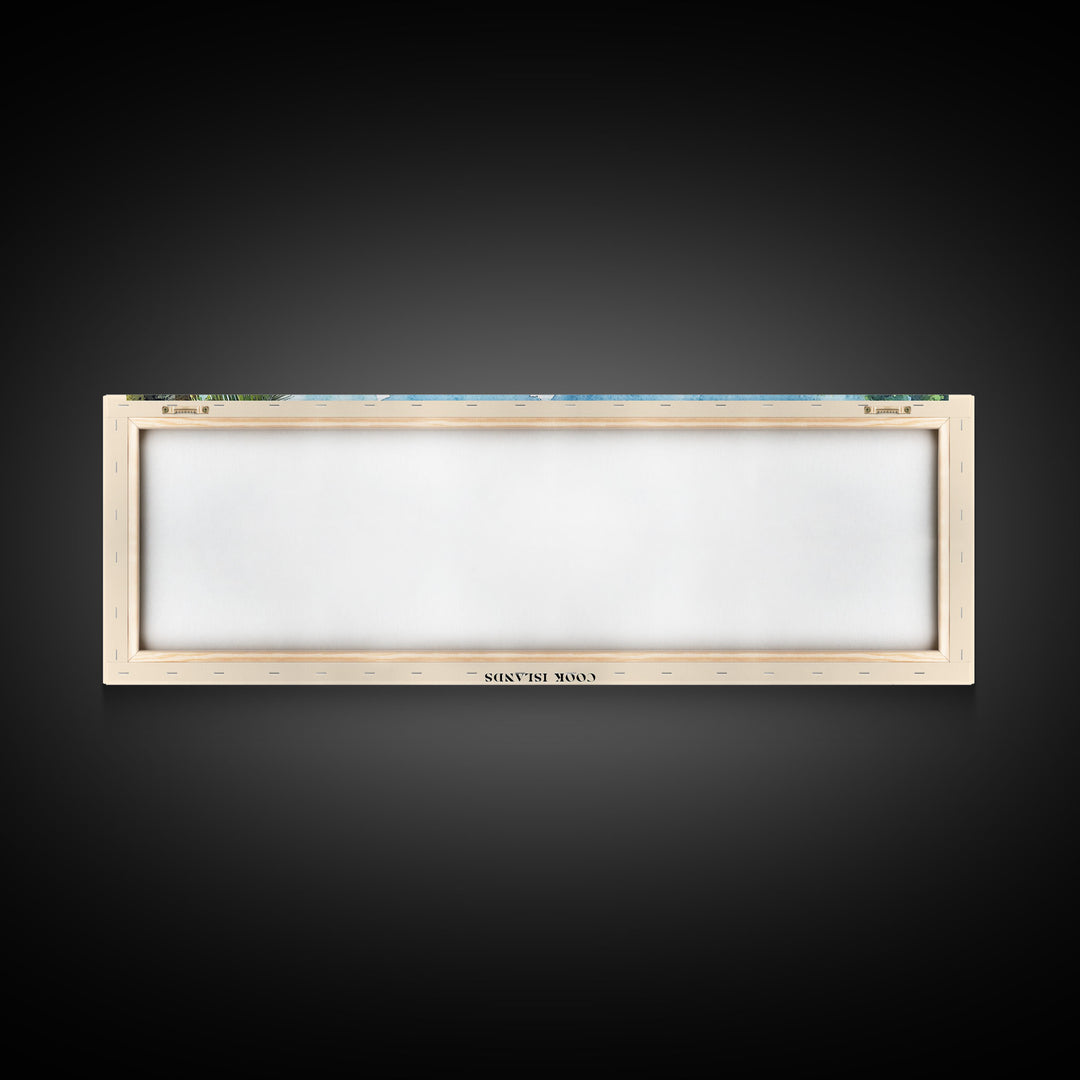 Ootu Beach, Cook Islands Watercolor Print, Vacation Gift, Cook Islands Wall Art, Vacation Wall Art, Vacatation Memories, Beach Decor, Beach Or Lakehouse Art