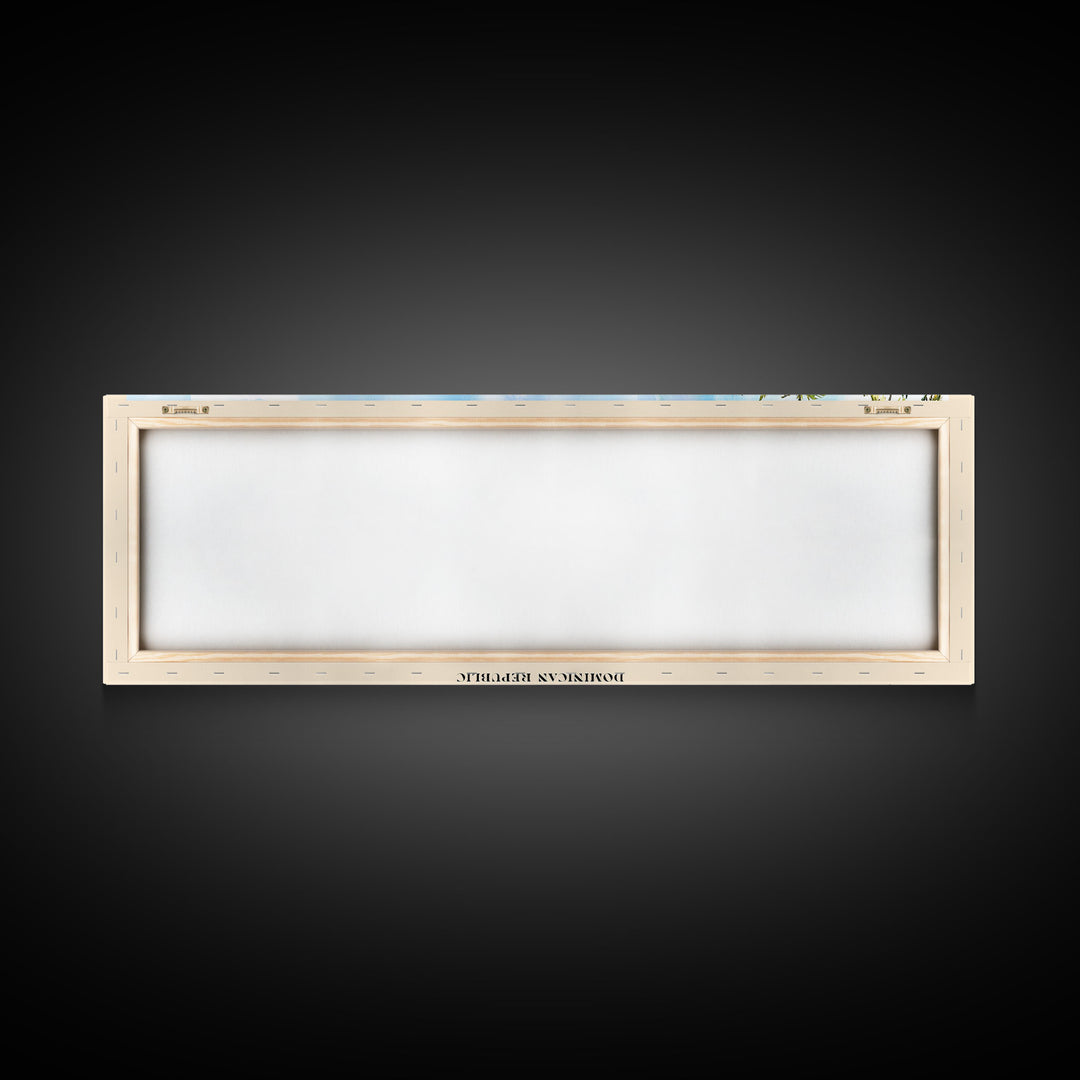 Playa Fronton, Dominican Republic Watercolor Print, Vacation Gift, Dominican Republic Wall Art, Beach Painting, Beach Decor, Large Wall Art, Wood Frame Art