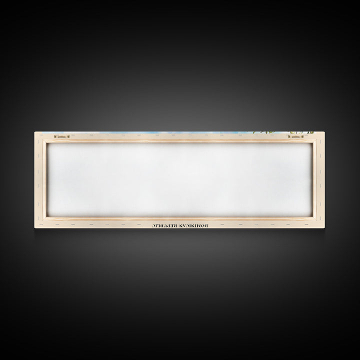 Playa Fronton, Dominican Republic Watercolor Print, Vacation Gift, Dominican Republic Wall Art, Beach Painting, Beach Decor, Large Wall Art, Wood Frame Art