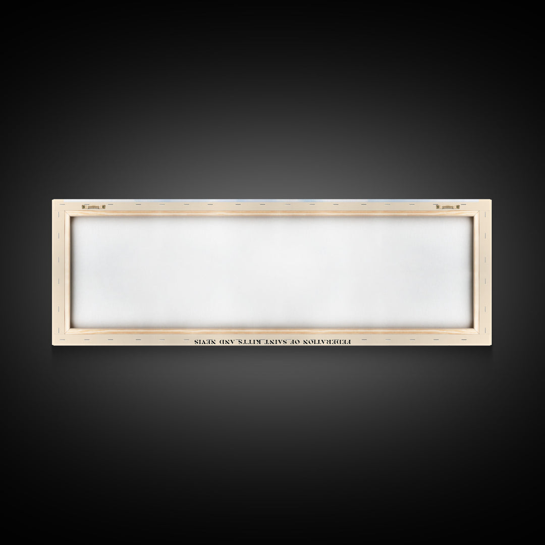 Saint Kitts Island, Federation of Saint Kitts and Nevis Watercolor Beach Print, Vacation Gift, Federation of Saint Kitts and Nevis Wall Art, Beach Painting, Beach Decor, Beach Painting