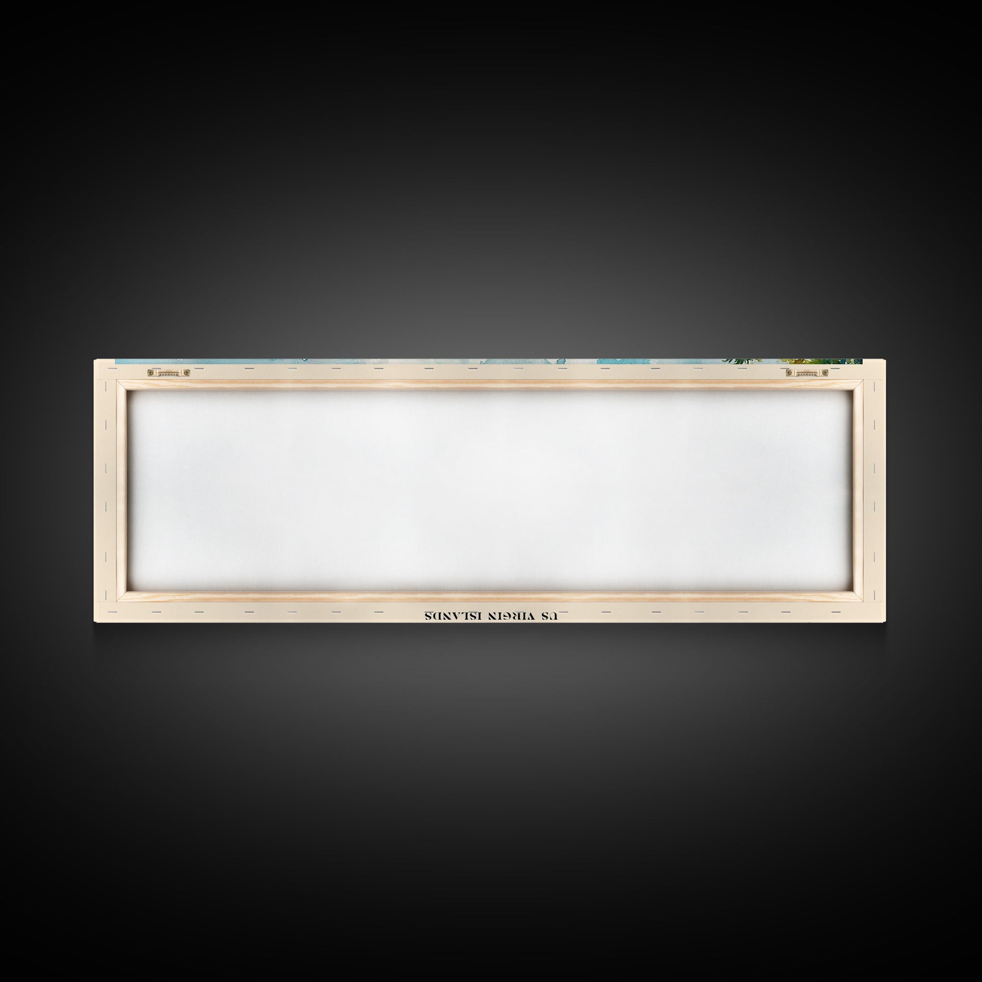 Magens Bay Beach, US Virgin islands Watercolor Beach Print, Vacation Gift, US Virgin islands Wall Art, Framed Canvas Print, Framed Beach Painting