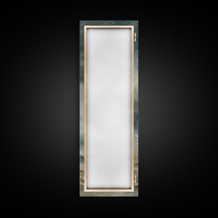 Quiet Shore Prayer - Framed Canvas Print - Skinny Art - Jesus Painting - Christian Art Canvas - Christian Christmas Art - Christian Art