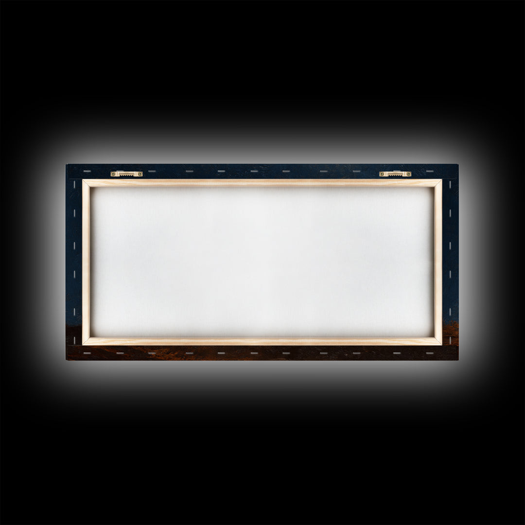 Midnight Revelation – Framed Canvas Print – Christmas Canvas Wall Art – Christian Christmas Art – Christian Wall Art – Christian Decor