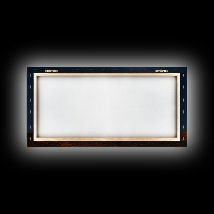 Midnight Revelation – Framed Canvas Print – Christmas Canvas Wall Art – Christian Christmas Art – Christian Wall Art – Christian Decor