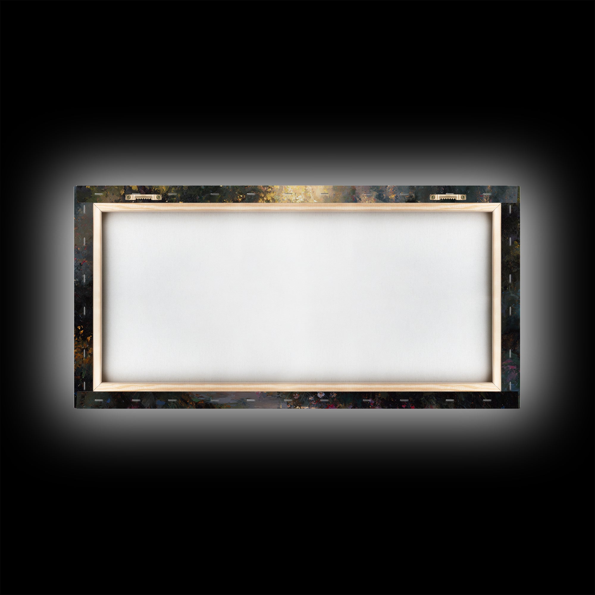 Radiant Garden Way – Framed Canvas Print – Christian Art Canvas – Christmas Art – Christian Wall Art – Jesus Painting – Christian Christmas