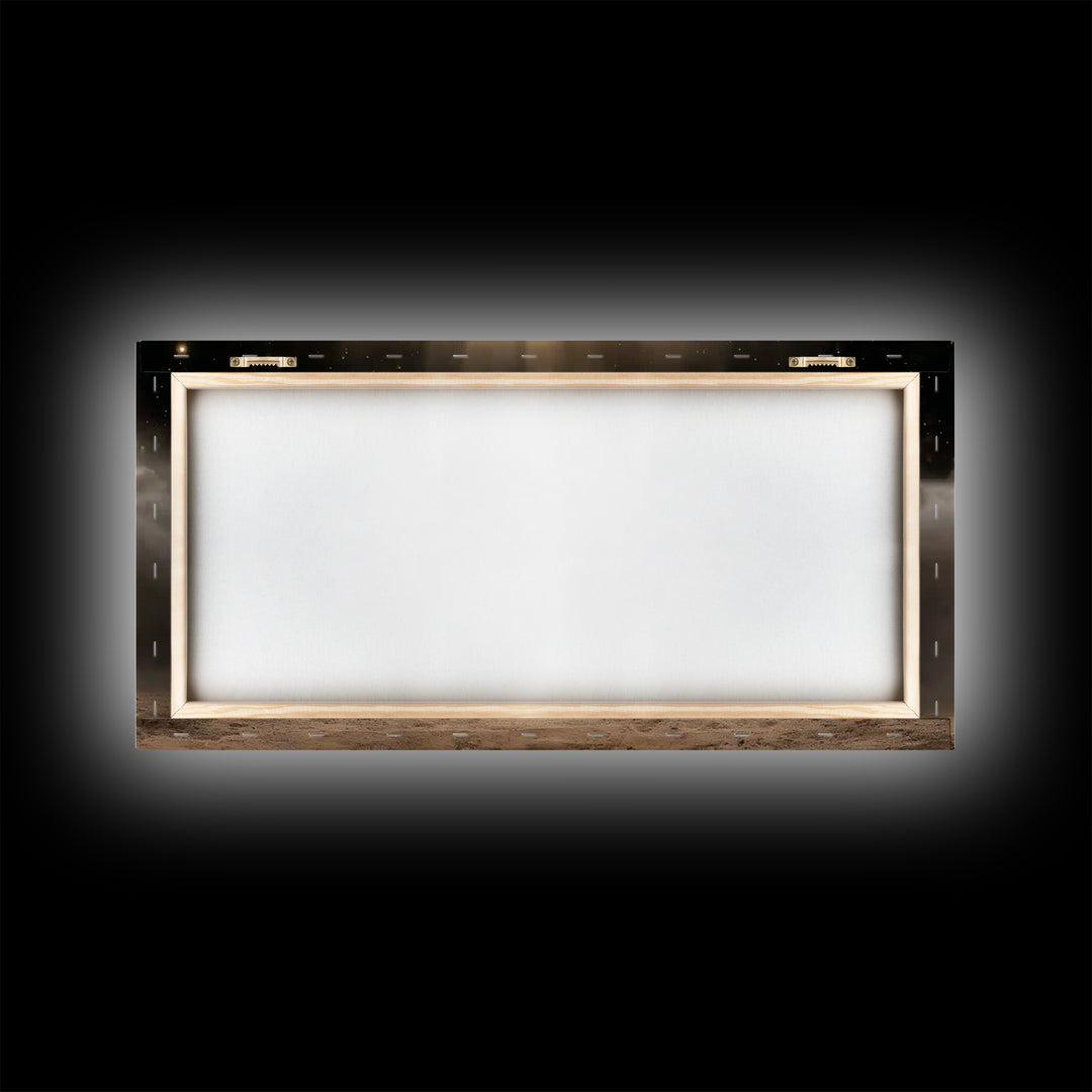 Manger Of Light – Framed Canvas Print – Christian Art Canvas – Christian Christmas Art – Christian Wall Art – Christmas Art