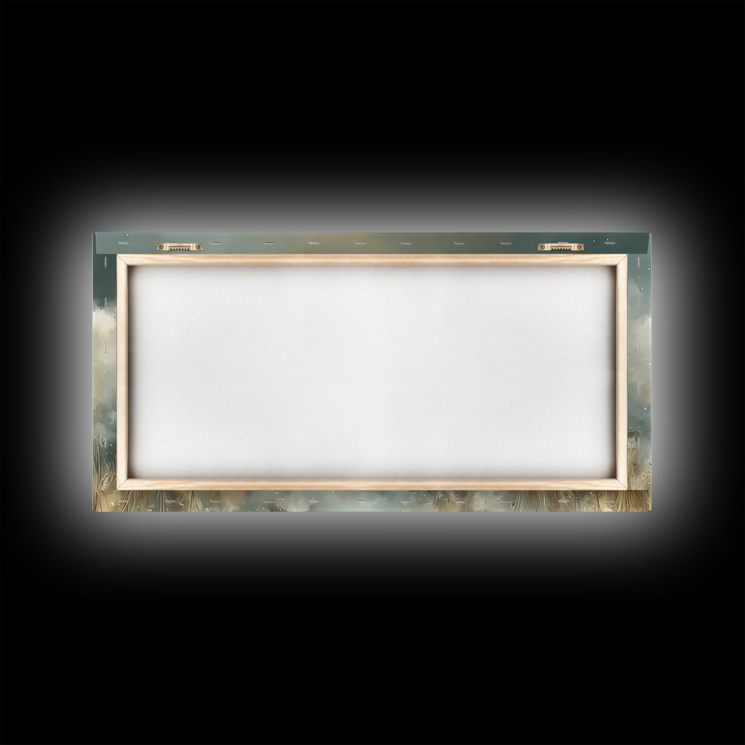 Heavenly Shepherd Light – Framed Canvas Print – Christian Wall Art – Jesus Painting – Christian Art Canvas – Christmas Art – Christian Deco