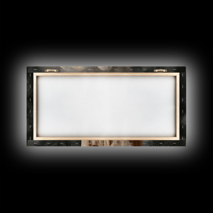 Night Of Peace, Framed Canvas Print, Christian Wall Art, Jesus Painting, Christian Art Canvas, Christian Decor, Moody Christian Art
