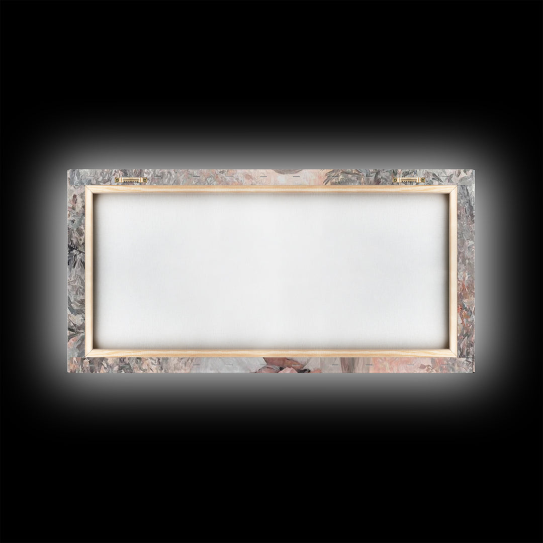 Garden Of Light – Framed Canvas Print – Jesus Painting – Christian Art Canvas – Christian Wall Art – Subtle Christian Art
