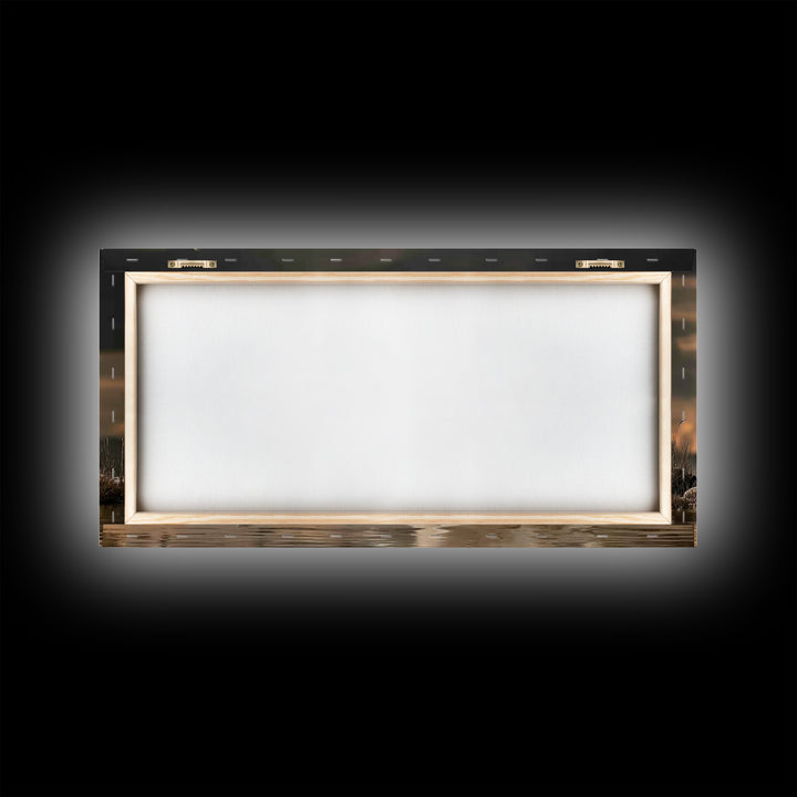 Evening Provision – Framed Canvas Print – Jesus Painting – Christian Christmas Art – Moody Christian Art – Christian Art Work