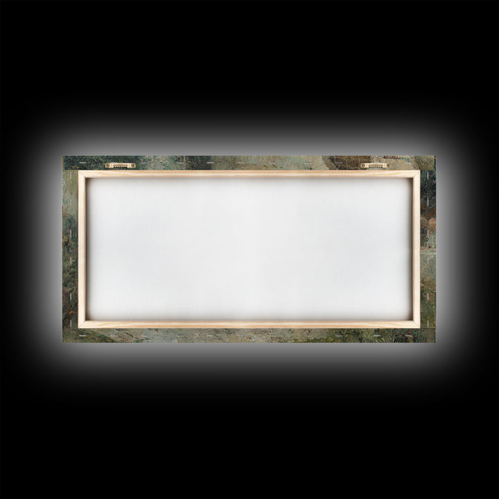 Sacred Gathering, Framed Canvas Print, Christian Wall Art, Subtle Christian Paintings, Jesus Painting Canvas, Christian Decoration