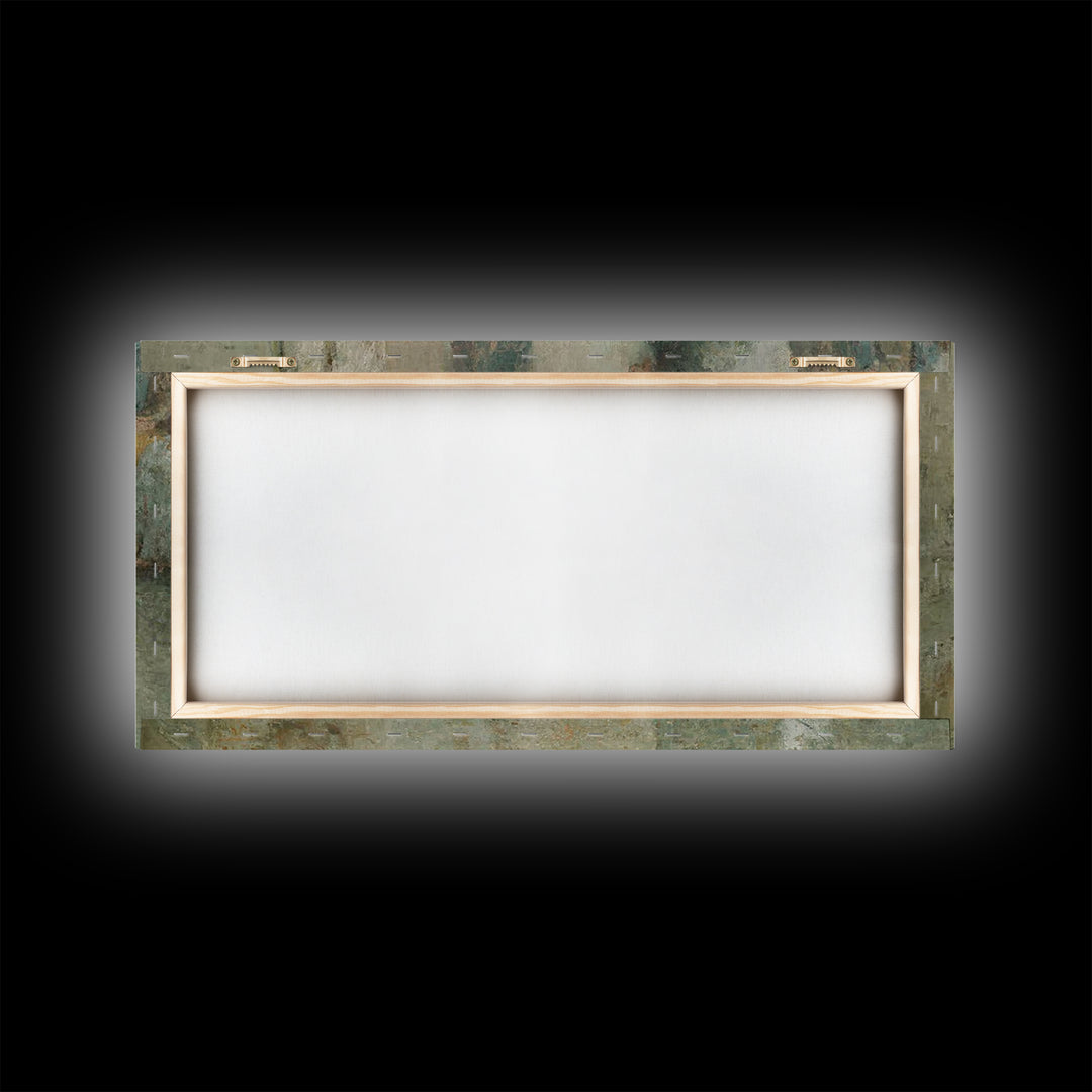 Humble Service, Framed Canvas Print, Christian Wall Art, Christian Art Canvas, Christian Painting, Christian Decor, Subtle Christian Art