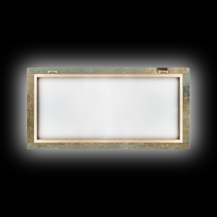 Quiet Well Encounter – Framed Canvas Print – Christian Art Canvas – Christian Painting – Subtle Christian Art – Christian Wall Art – Christ