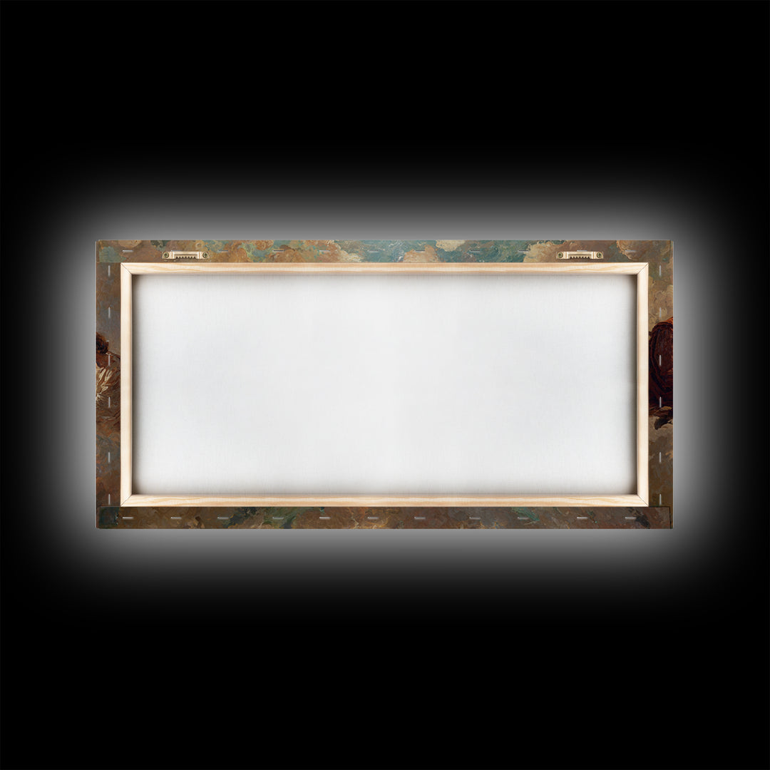 Rising In Radiance – Framed Canvas Print – Christian Wall Art – Jesus Painting Canvas – Christian Art Gift – Christian Christmas Art – Mode