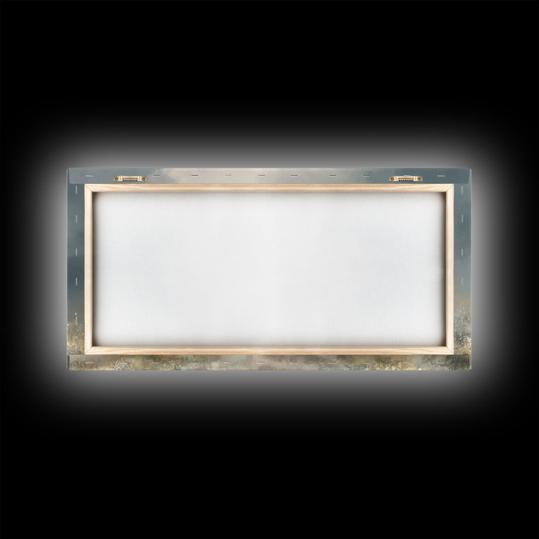 Shepherds Of Light – Framed Canvas Print – Christian Wall Art – Jesus Painting – Christian Art Canvas – Minimalist Christian Art – Christia