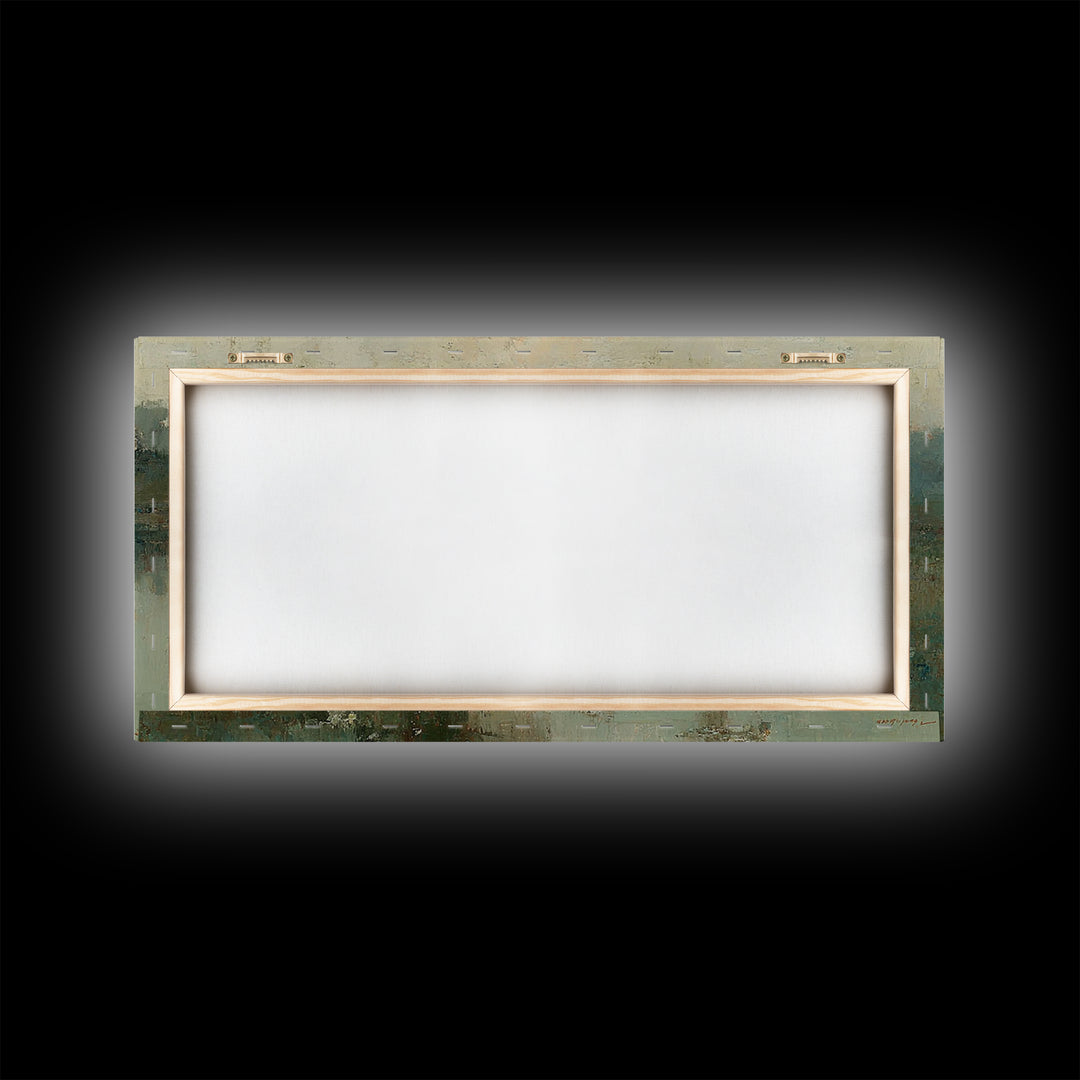 Lowland Dawn – Framed Canvas Print – Christian Art Canvas – Christian Wall Art – Jesus Painting – Subtle Christian Art – Christian Gift Ide