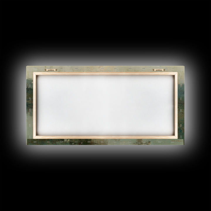 Lowland Dawn – Framed Canvas Print – Christian Art Canvas – Christian Wall Art – Jesus Painting – Subtle Christian Art – Christian Gift Ide