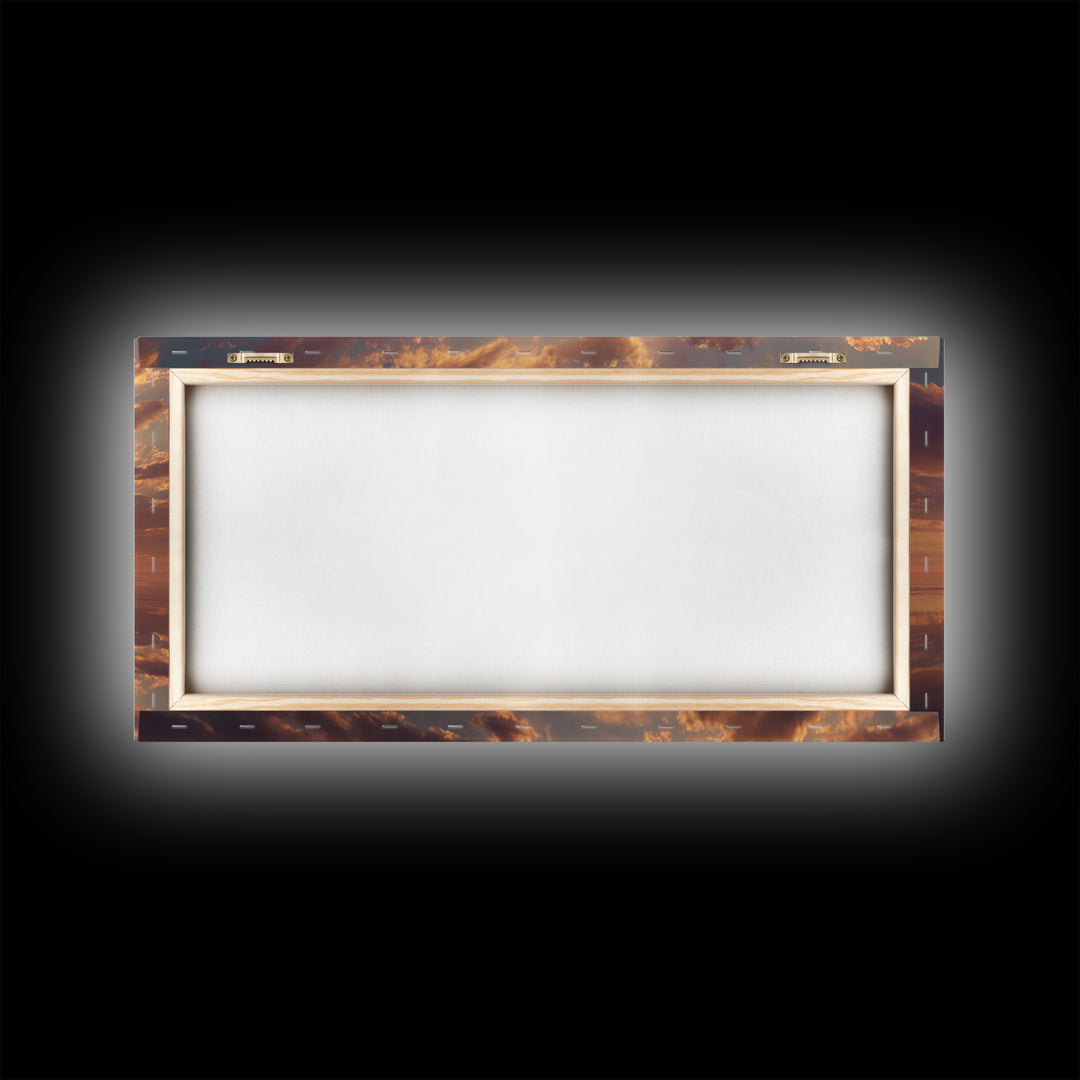 Heaven’s Horizon Walk – Framed Canvas Print – Christian Wall Art – Jesus Painting – Christian Art Canvas – Christian Art – Christmas Art –