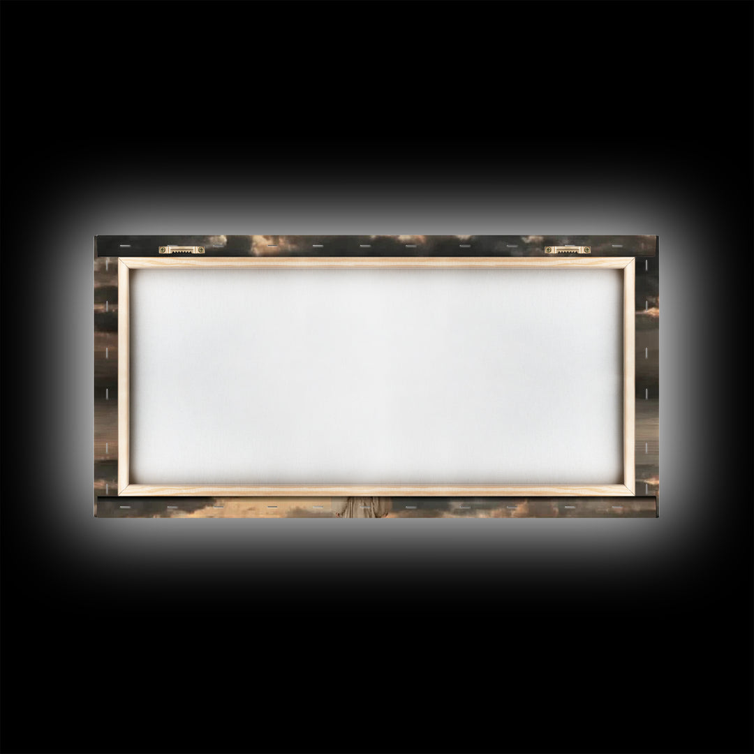Desert Light – Framed Canvas Print – Christian Wall Art – Jesus Painting – Christian Art Canvas – Christmas Art – Holiday Art – Art