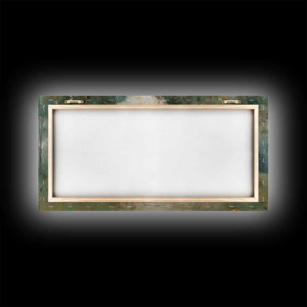Morning Hope Trail – Framed Canvas Print – Christian Wall Art – Christian Art Canvas – Moody Christian Art – Christmas Art – Art Print
