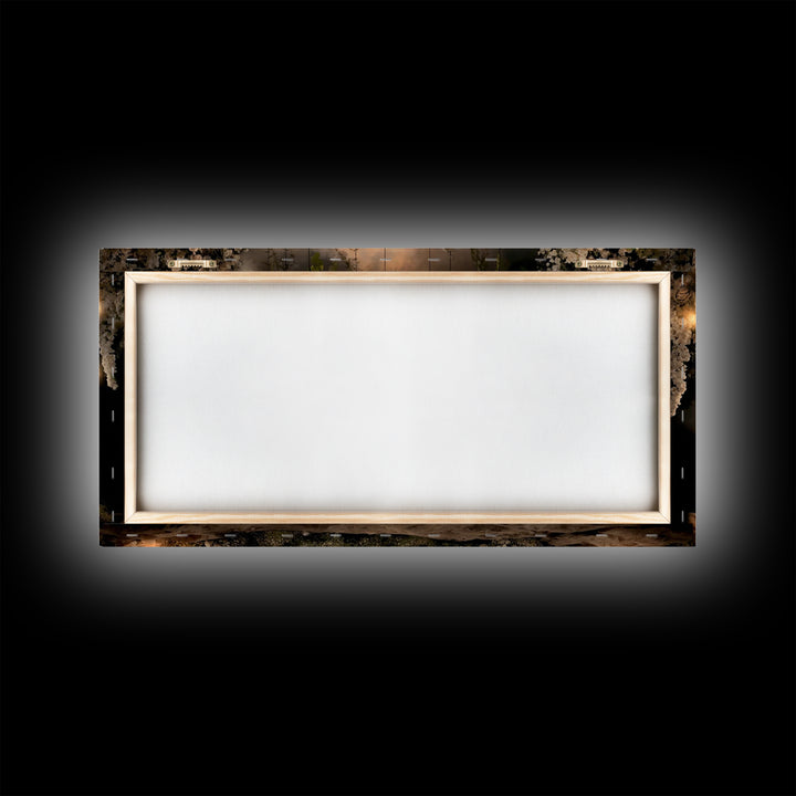 Heavenly Supper Glow – Framed Canvas Print – Christian Art Canvas – Christian Wall Art – Jesus Painting – Christmas Art – Christian Decor