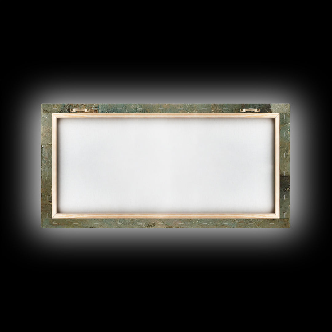 Silent Holy Rest – Framed Canvas Print – Christian Art Canvas – Christmas Wall Art – Jesus Painting – Christian Christmas Decor