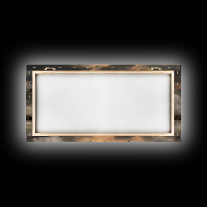 Sacred Supper Horizon – Framed Canvas Print – Christian Wall Art – Christian Art Canvas – Jesus Painting – Christian Christmas Art – Christ