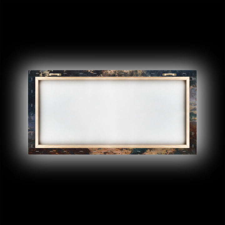 Pastoral Peace – Framed Canvas Print – Christian Art Print – Christmas Art – Christian Wall Art – Jesus Painting – Christian Art Canvas