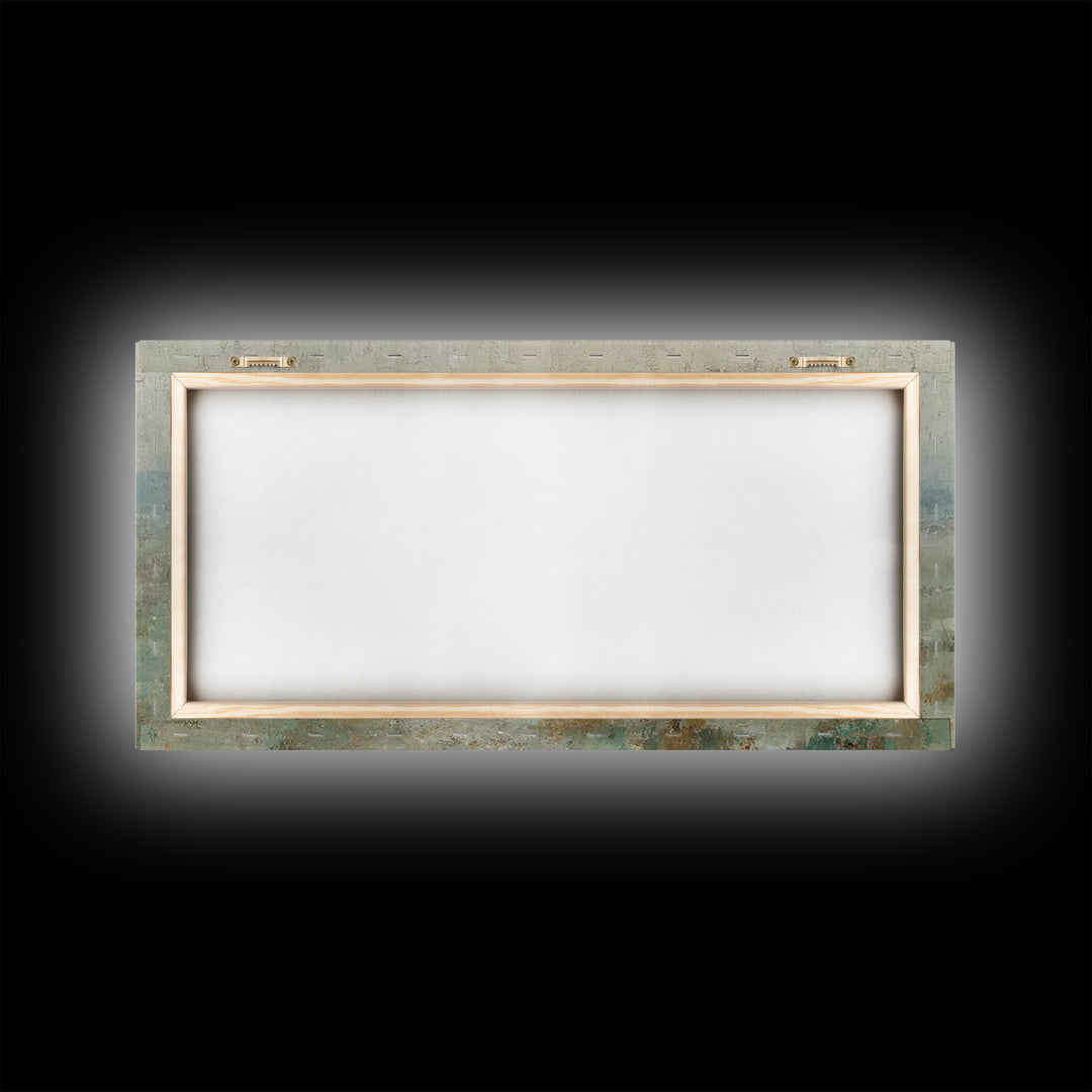 Humble Shelter – Framed Canvas Print – Christian Christmas Art – Christian Wall Art – Christmas Art – Christian Art Canvas – Christian Deco