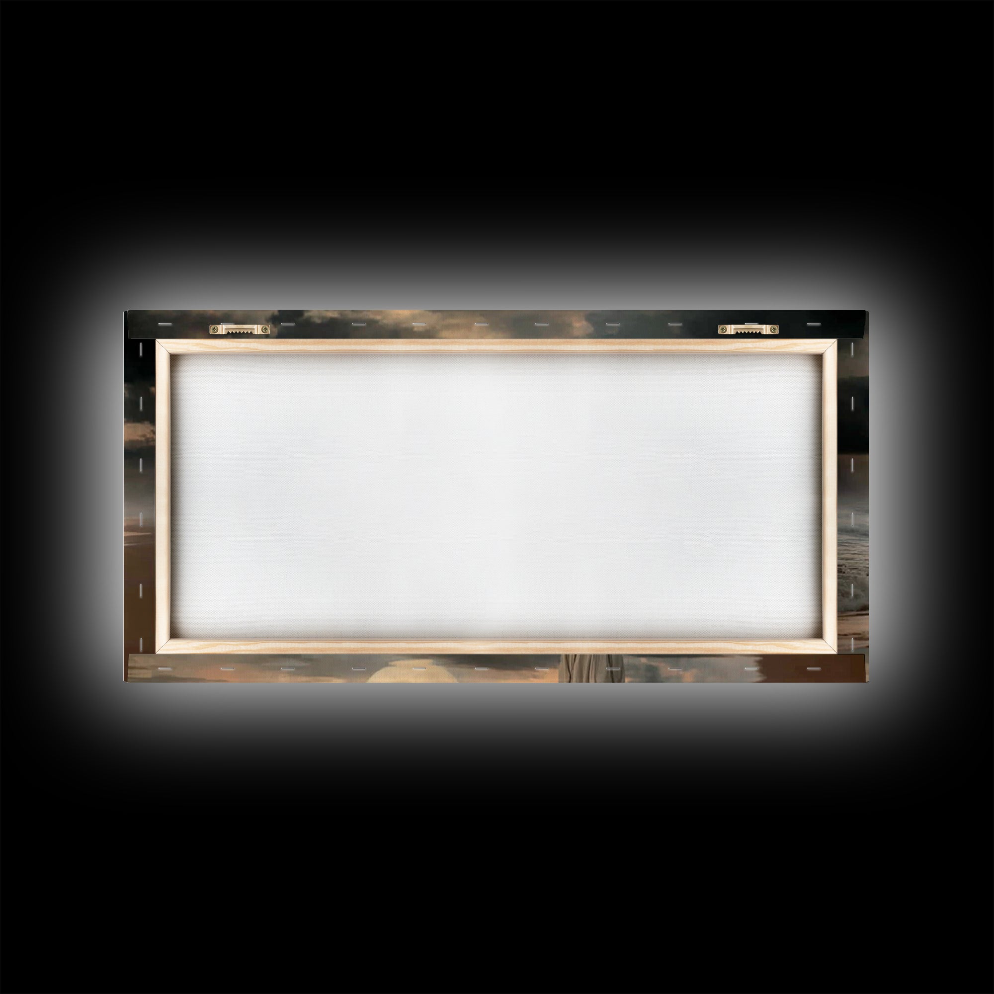 Moonlit Savior – Framed Canvas Print, Christian Art Canvas, Jesus Painting, Christian Wall Art, Moody Christian Art, Christian Gift