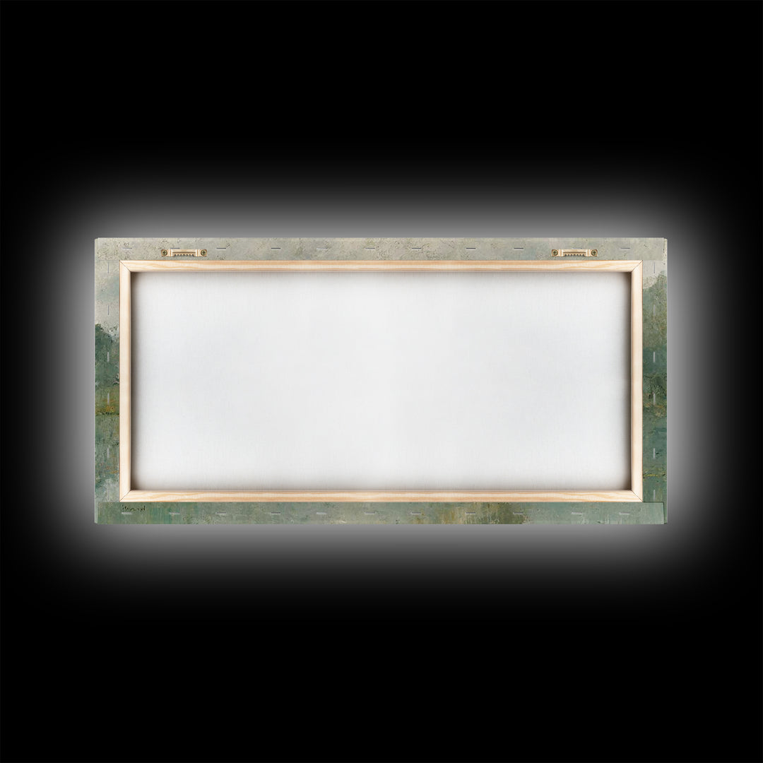 Morning Stillness, Framed Canvas Print, Christian Wall Art, Christian Art Canvas, Subtle Christian Art, Christian Painting, Christian Decor