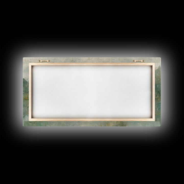 Morning Stillness, Framed Canvas Print, Christian Wall Art, Christian Art Canvas, Subtle Christian Art, Christian Painting, Christian Decor