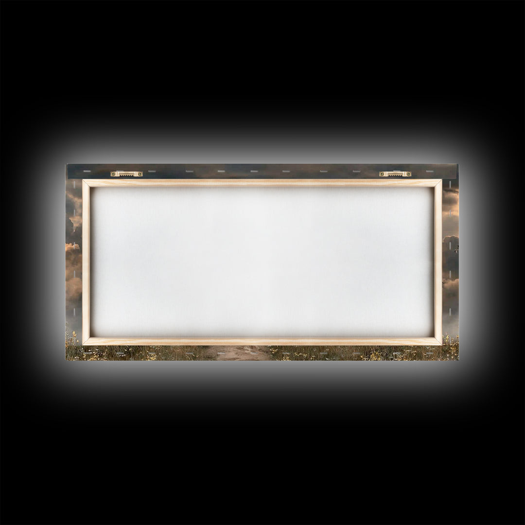 Crosslight Summit | Framed Canvas Print | Christian Wall Art | Moody Christian Art | Christian Art Canvas | Christian Decor For Home | Chri