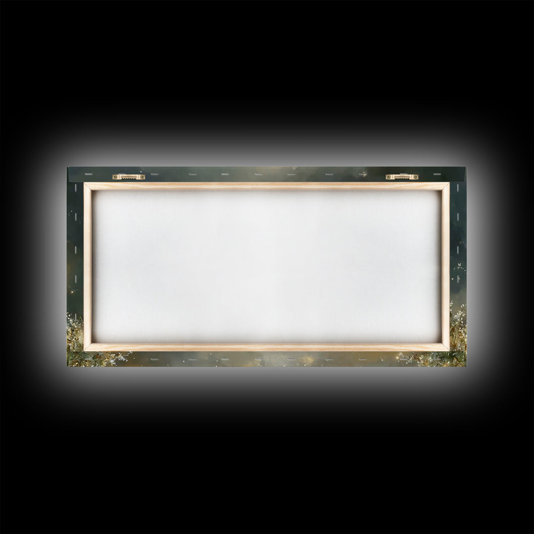 Luminous Last Supper – Framed Canvas Print – Christian Wall Art – Christian Art Print – Jesus Painting – Christmas Art Prints – Modern Chri