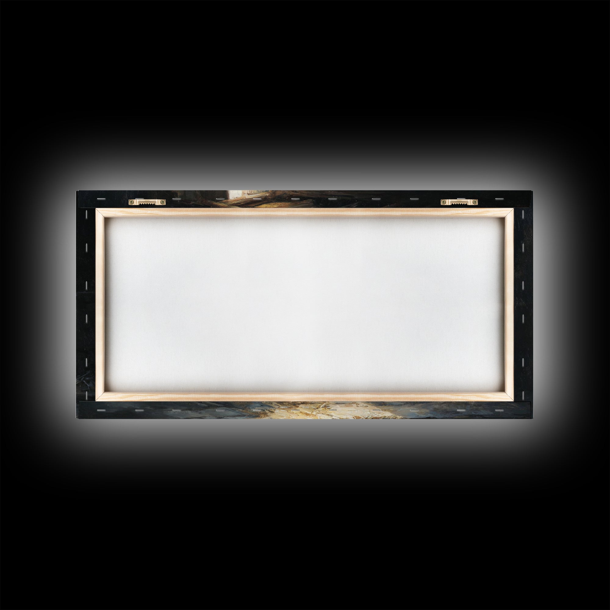 Manger Light Dawn | Framed Canvas Print | Christian Christmas Art | Christian Art Canvas | Christian Wall Art | Birth Of Jesus Painting | C