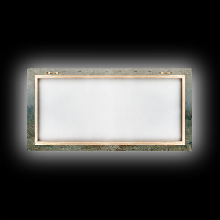 Sacred Night Refuge – Framed Canvas Print – Christian Art Canvas – Jesus Painting – Christmas Art – Christian Christmas – Christian Decor