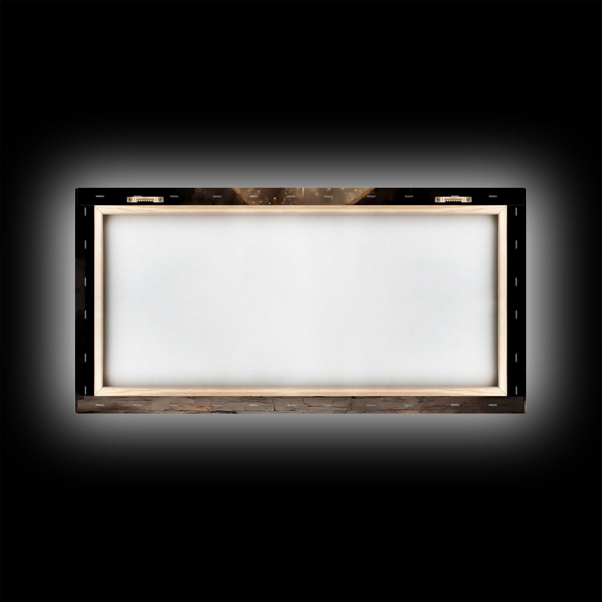 Radiant Manger Hope – Framed Canvas Print – Christian Christmas Art – Christian Art Canvas – Jesus Painting – Framed Christmas Art – Christ