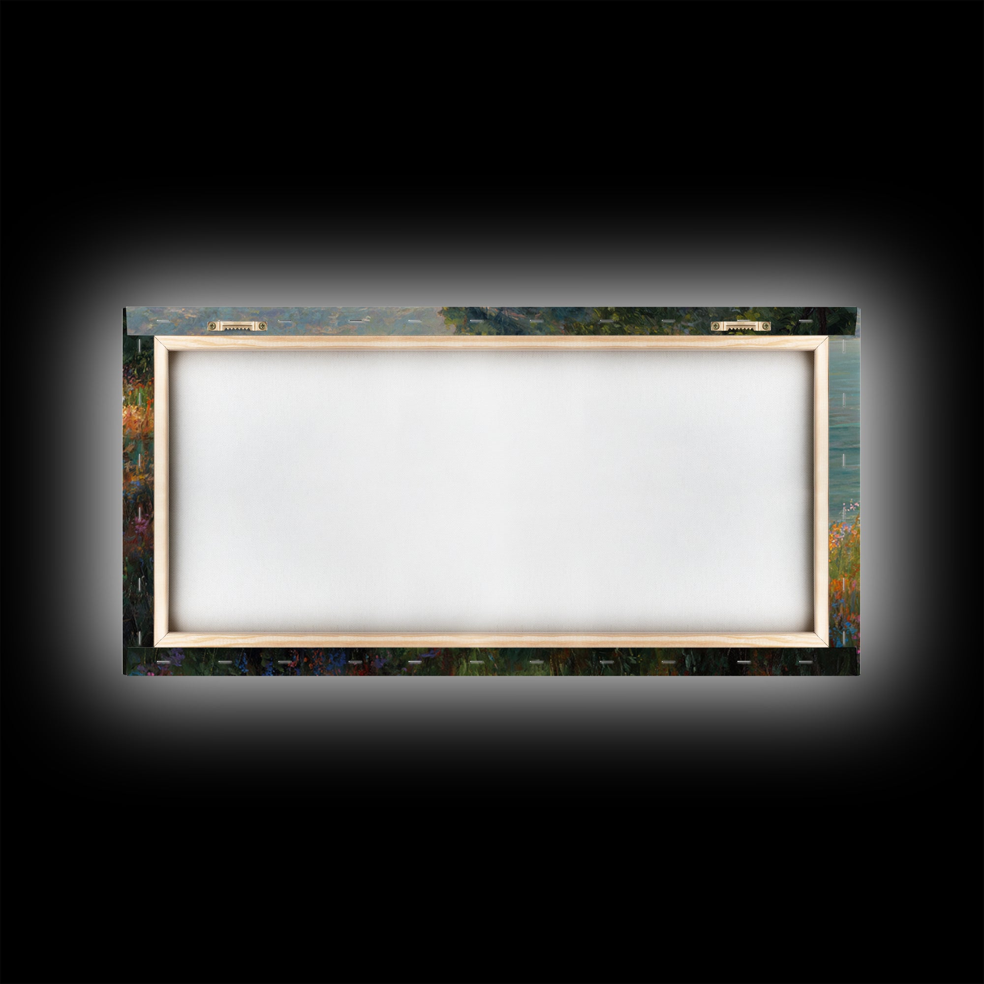Riverlight Promise – Framed Canvas Print – Christian Wall Art – Christian Art Canvas – Jesus Painting – Christian Christmas Art – Christian