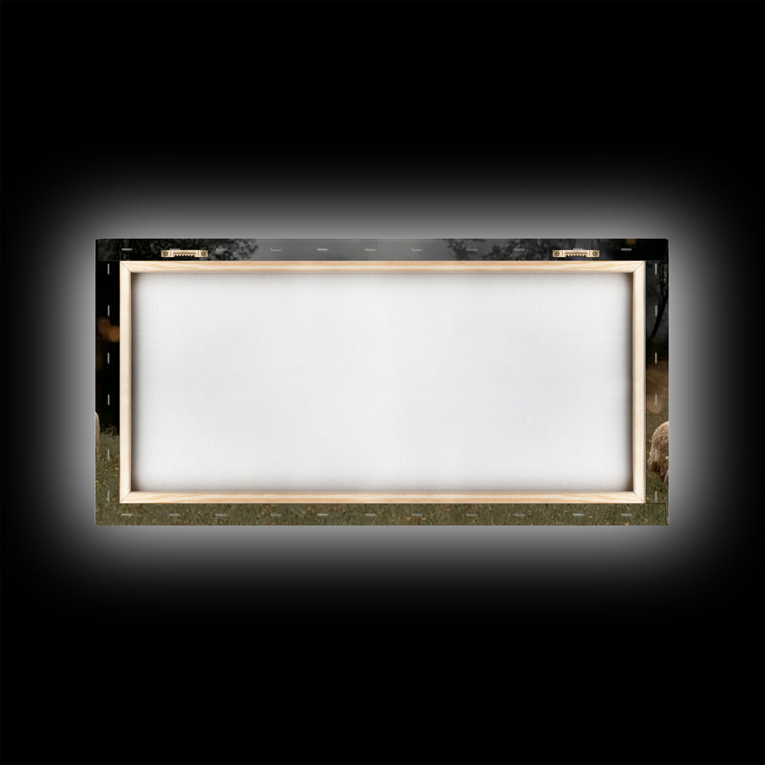 Shepherd’s Vigil – Framed Canvas Print – Jesus Painting – Christian Wall Art – Christian Christmas Art – Christian Art Canvas – Moody Chris