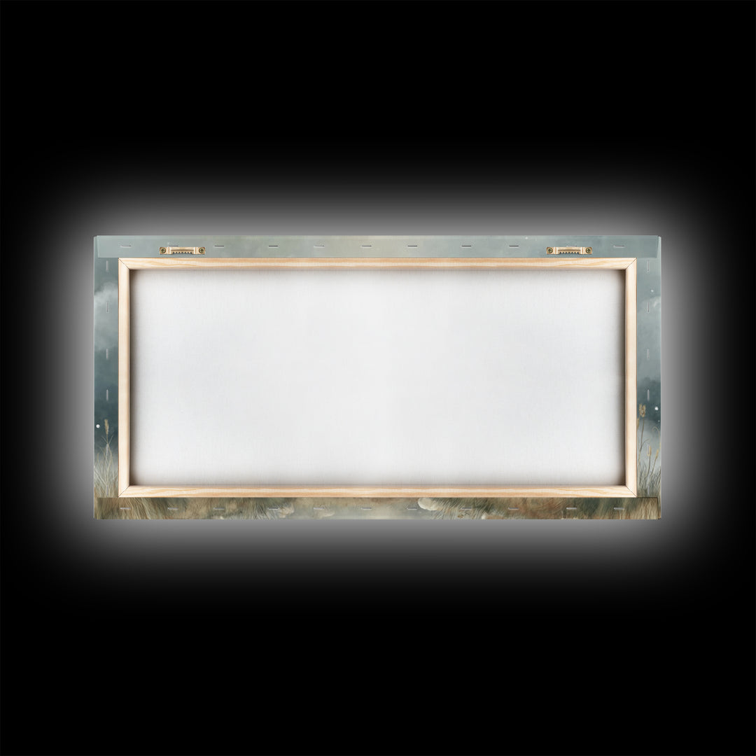 Silent Flock Light – Framed Canvas Print – Christian Wall Art – Christian Art Canvas – Christian Art – Subtle Christian Art – Christmas Art