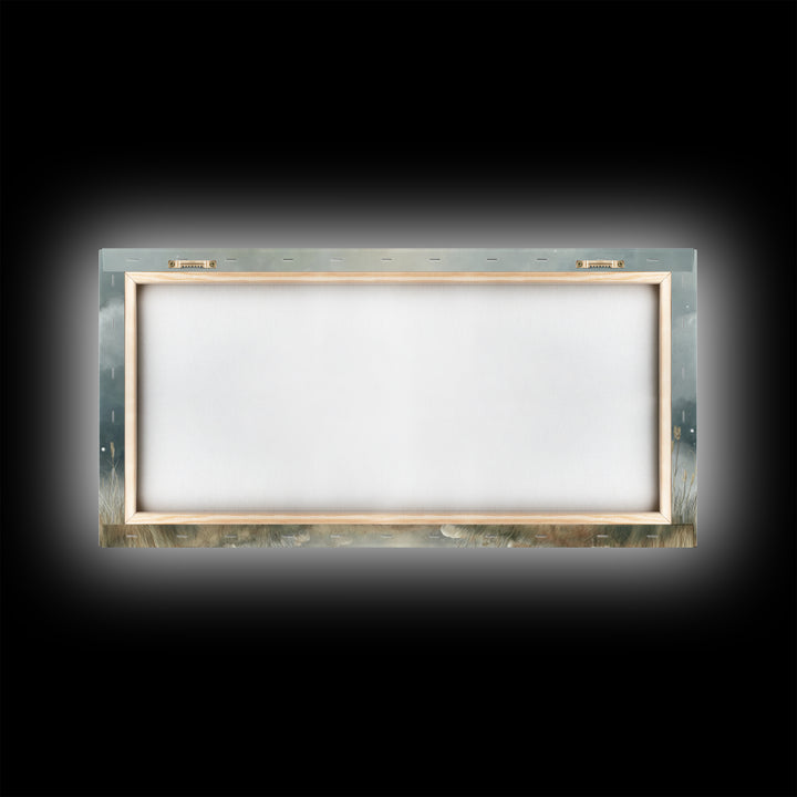 Silent Flock Light – Framed Canvas Print – Christian Wall Art – Christian Art Canvas – Christian Art – Subtle Christian Art – Christmas Art
