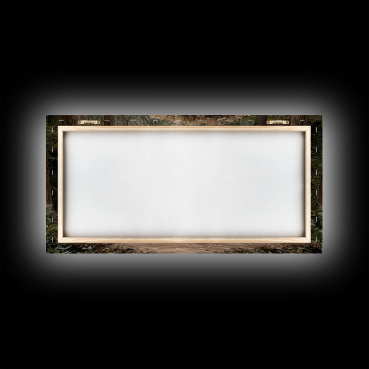 Forest Cross Glow – Framed Canvas Print – Christian Art Canvas – Christian Art – Christian Wall Art – Christian Decor – Christian Gift Idea